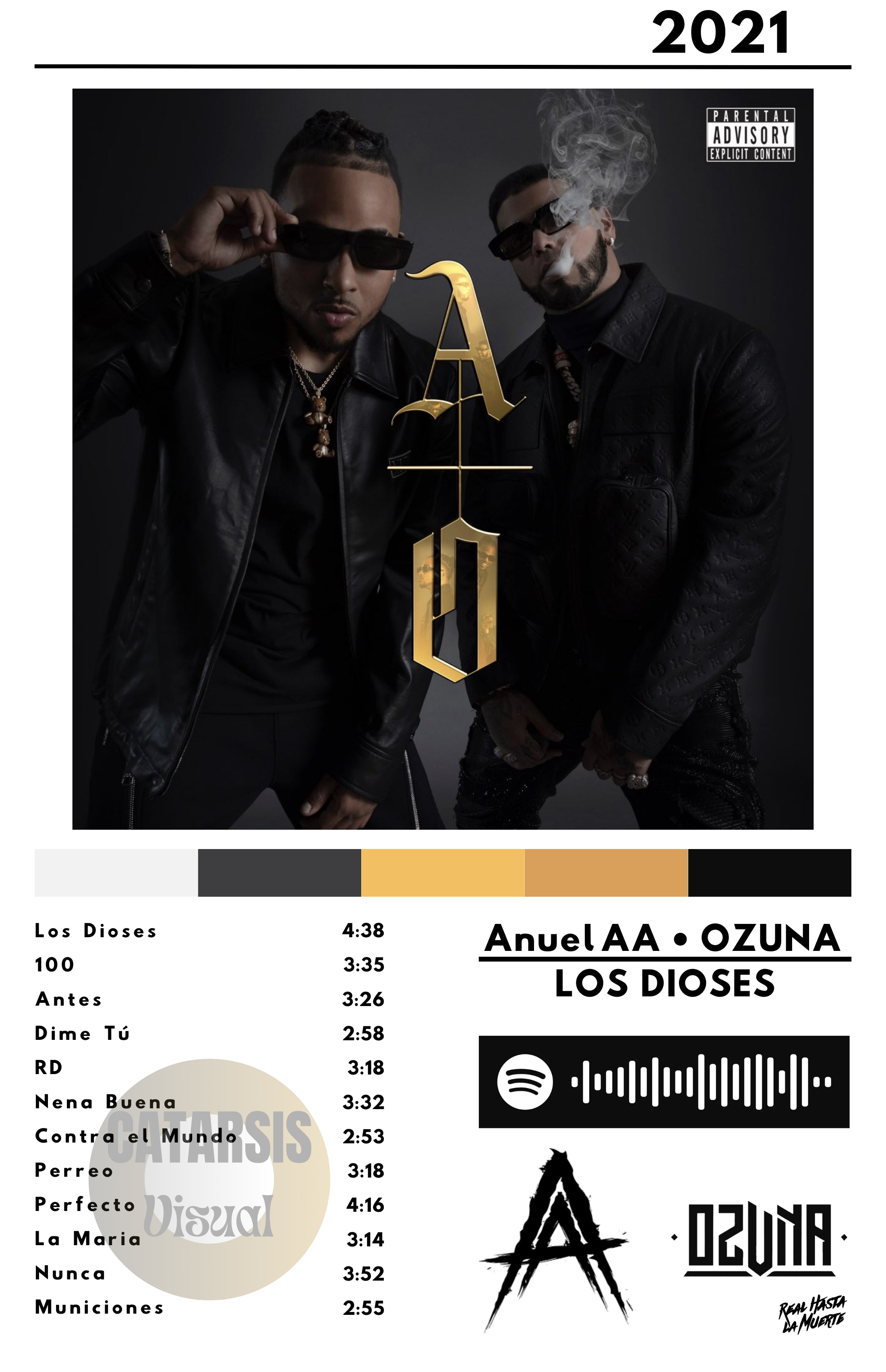 Cuadro Anuel AA - Los Dioses
