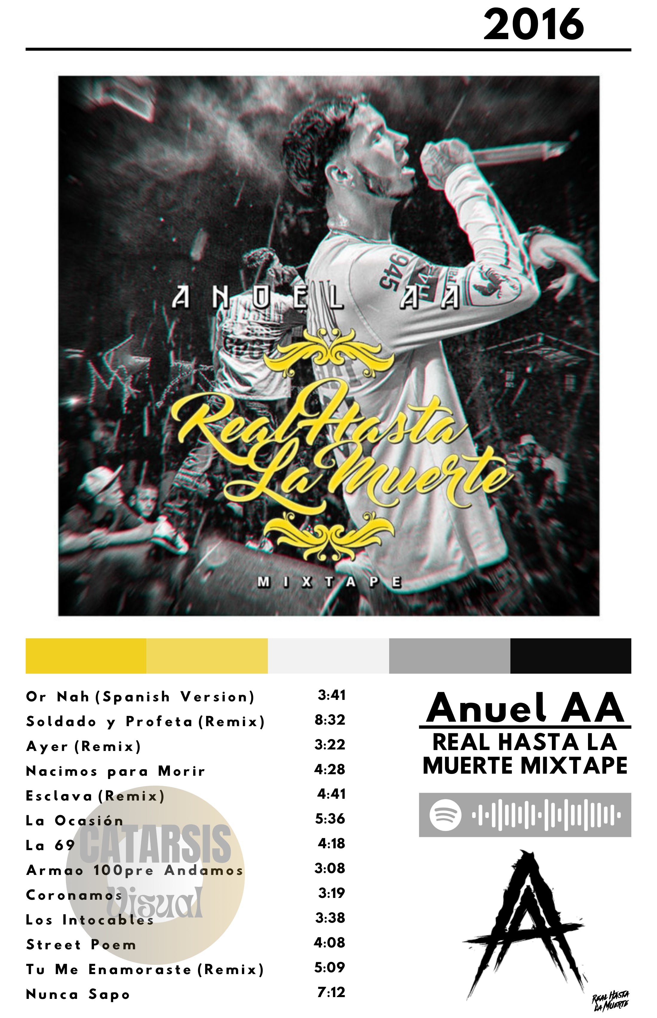 Cuadro Anuel AA - Real Hasta La muerte Mixtape
