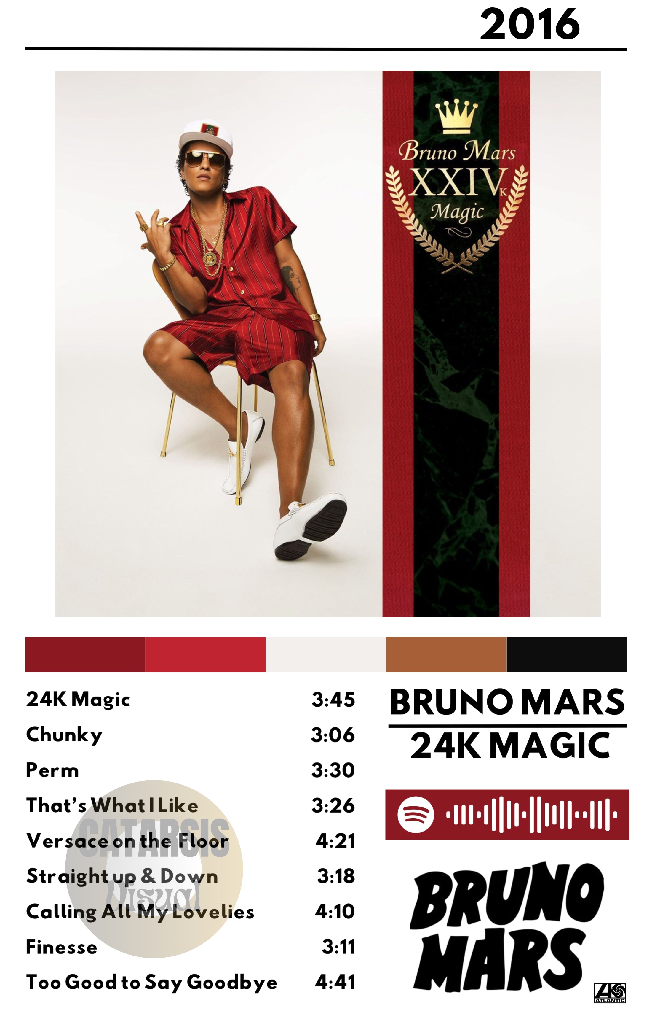 Cuadro Bruno Mars - 24K Magic
