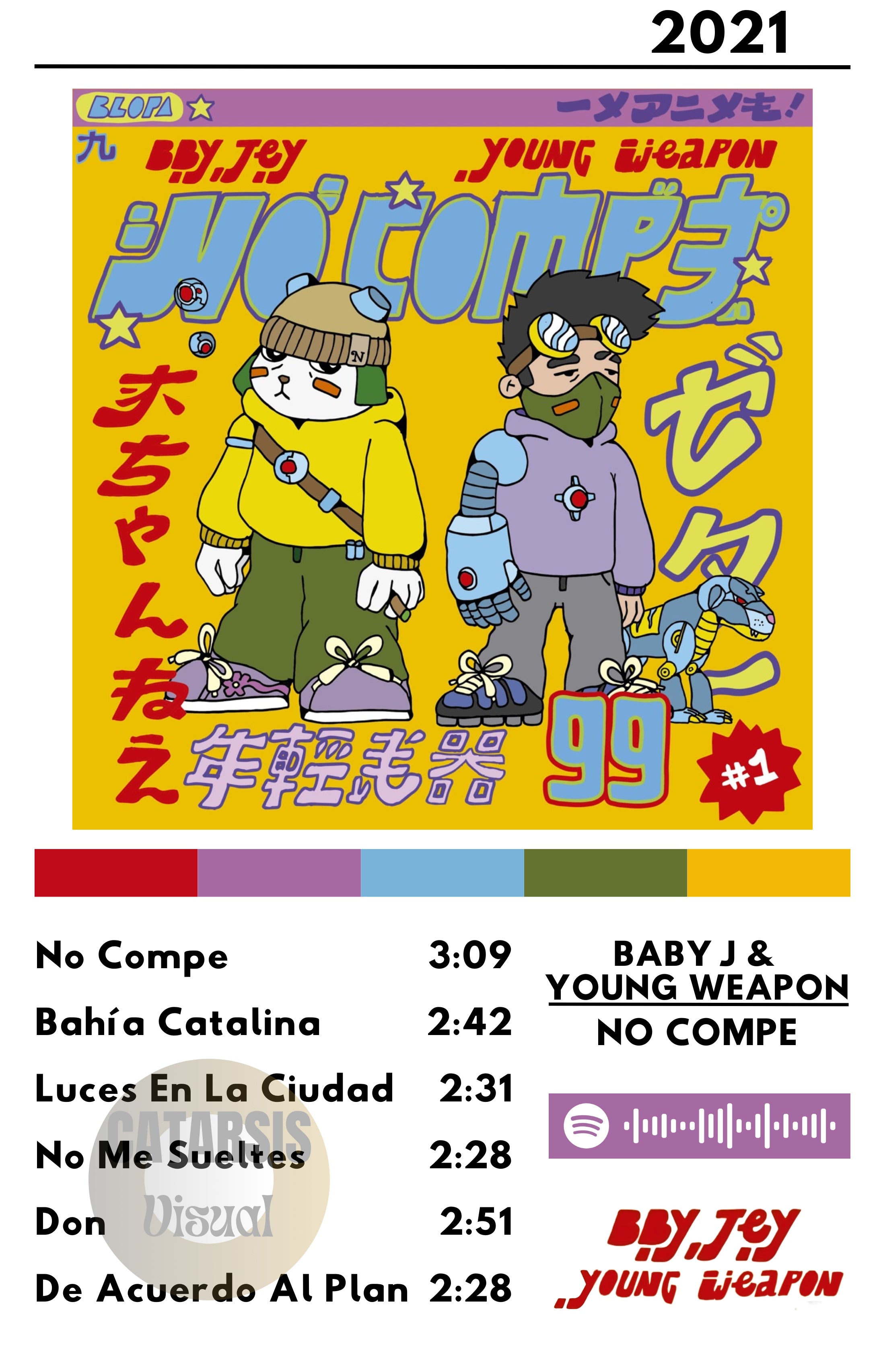 Cuadro Baby J & Young Weapon - No Compe