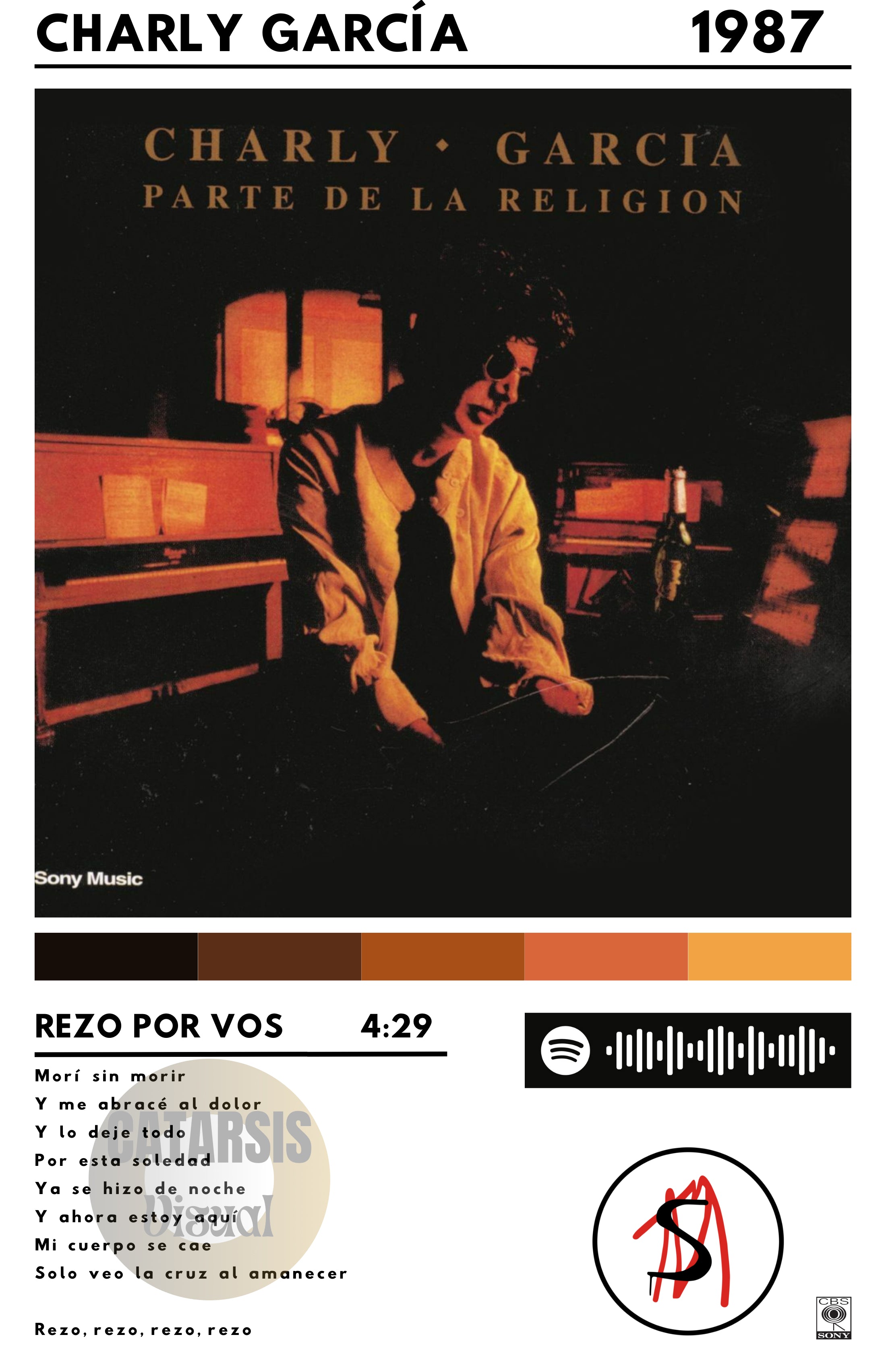 Cuadro Charly García - Rezo por vos