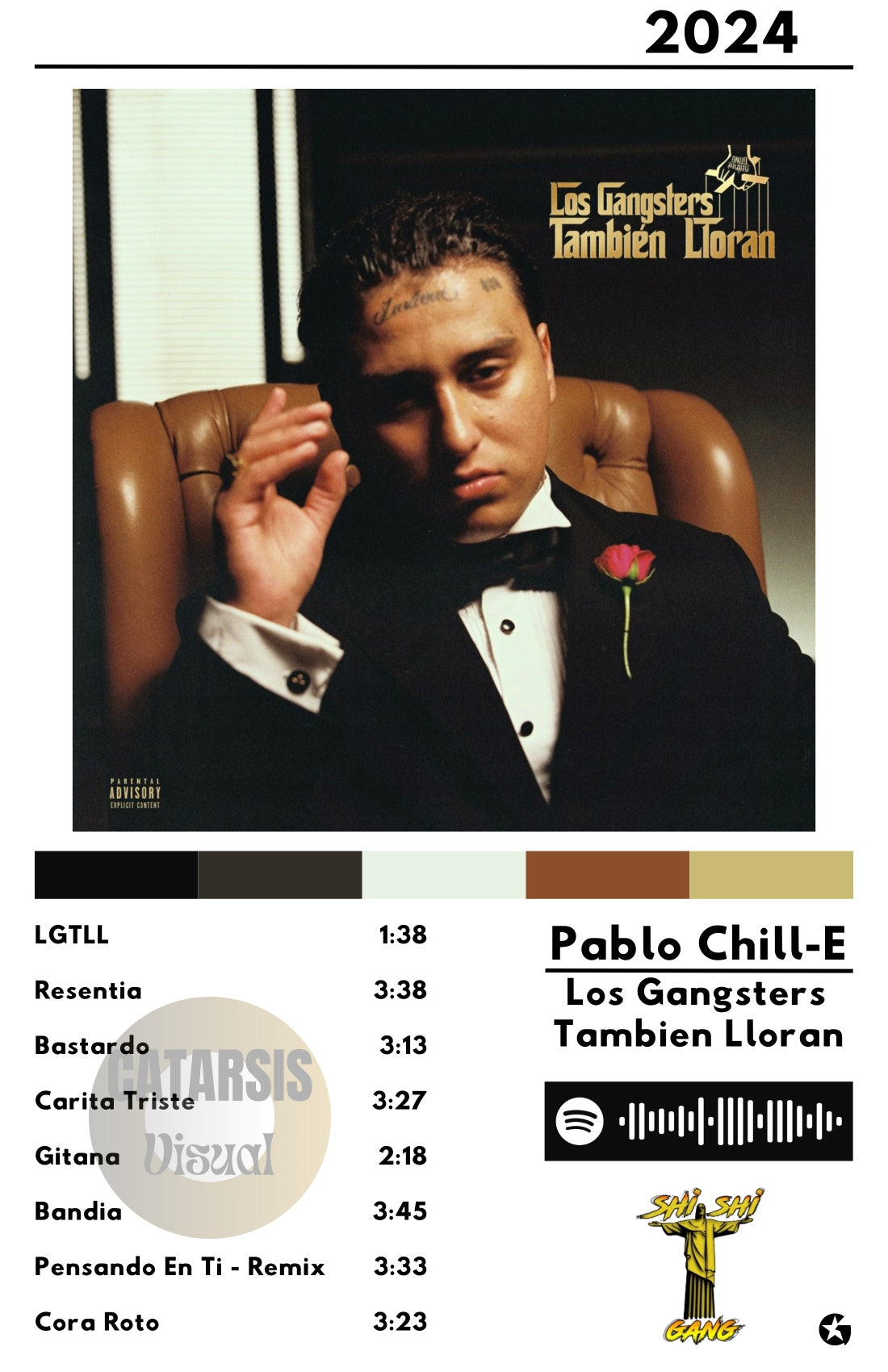Cuadro Pablo Chill-E - Los Gangsters Tambien Lloran