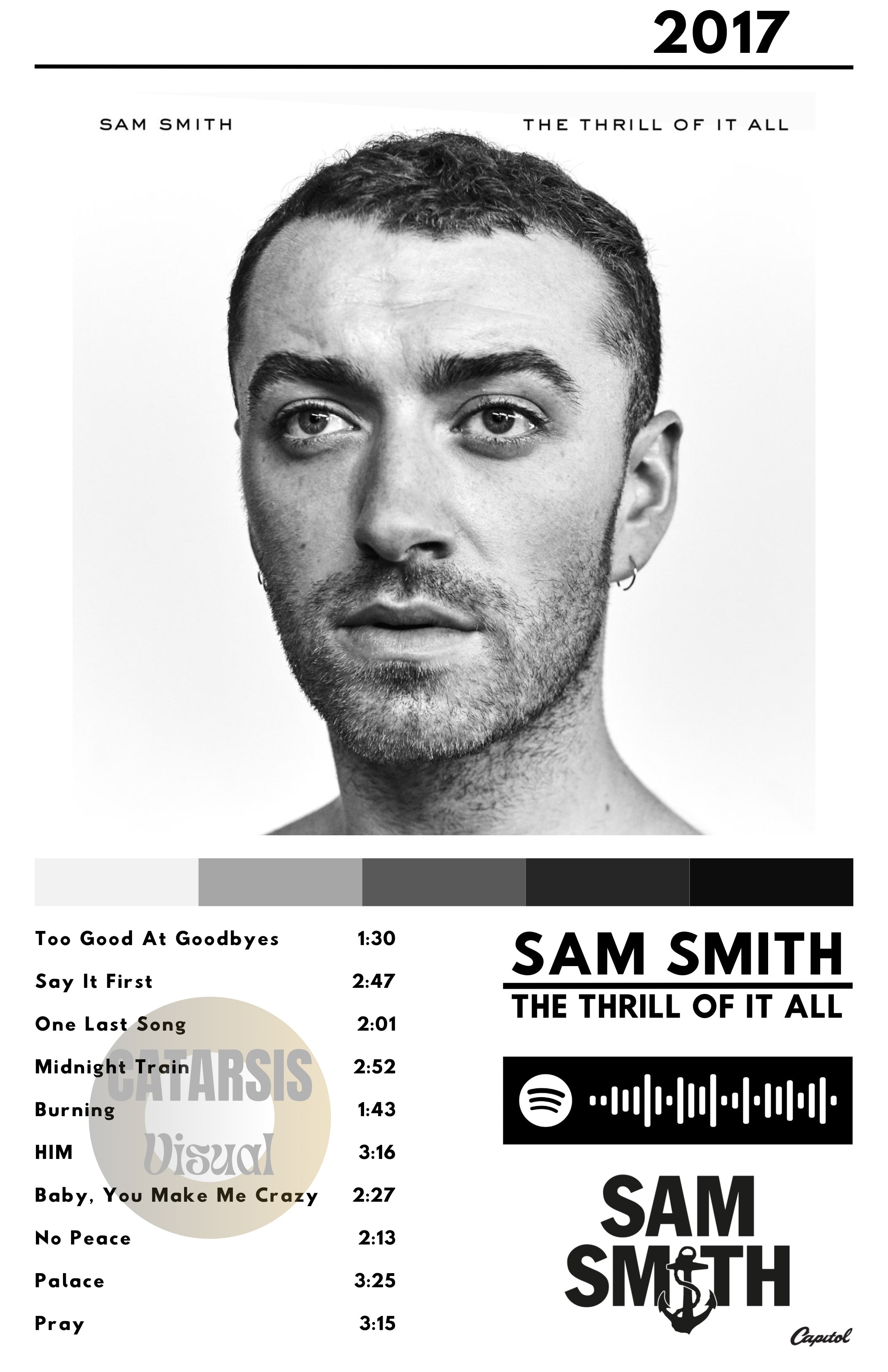 Cuadro Sam Smith - The Thrill of It All