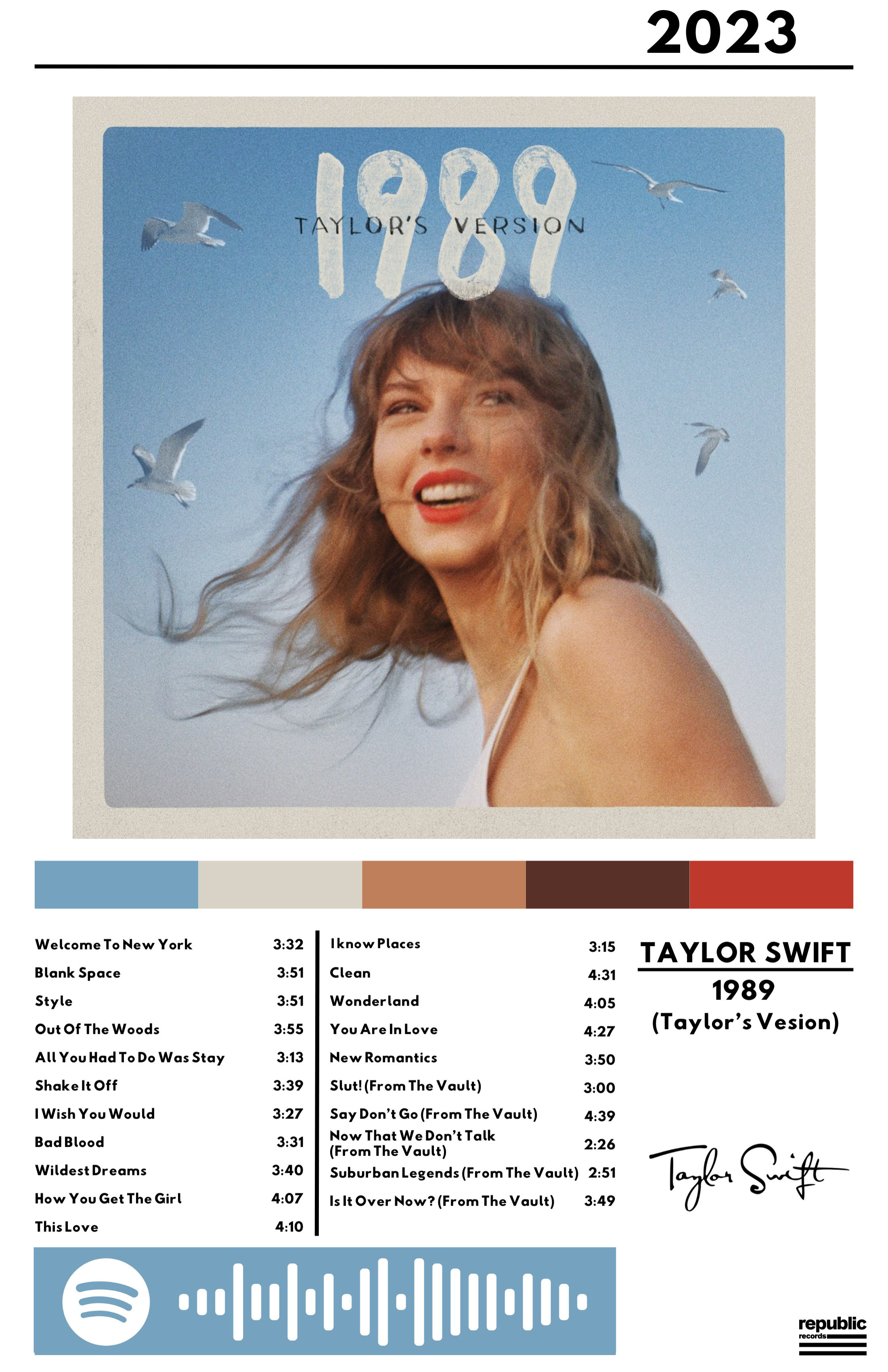 Cuadro Taylor Swift - 1989 (TV)