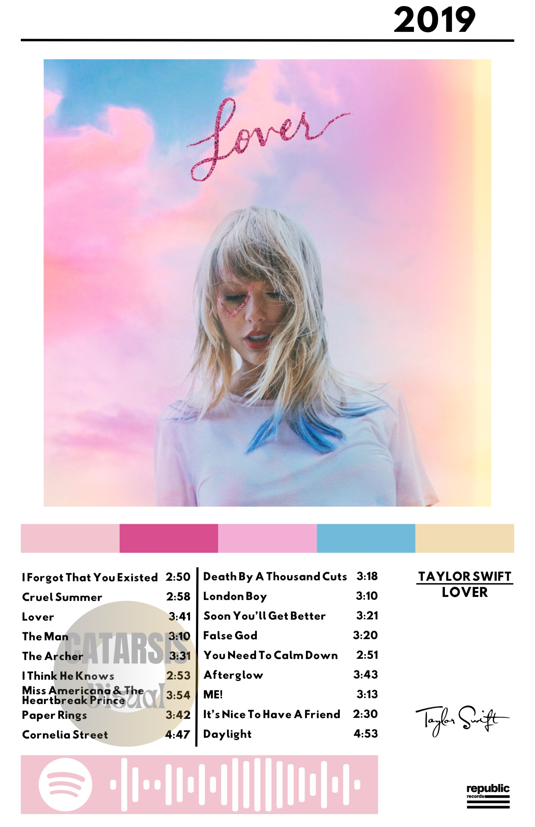 Cuadro Taylor Swift - Lover