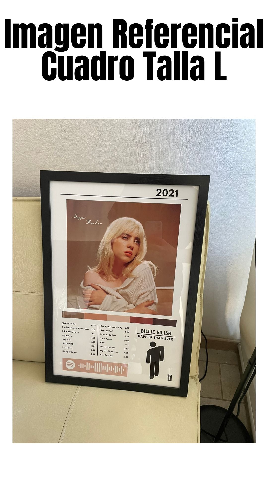 Cuadro Billie Eilish - Happier Than Ever