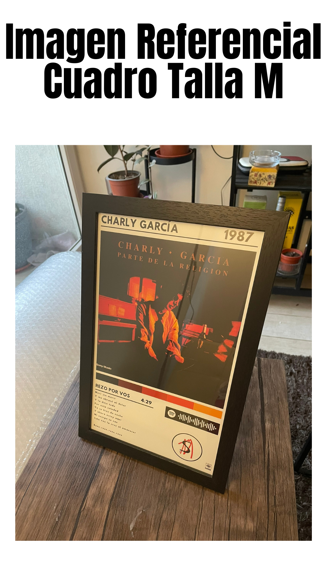 Cuadro Charly García - Rezo por vos