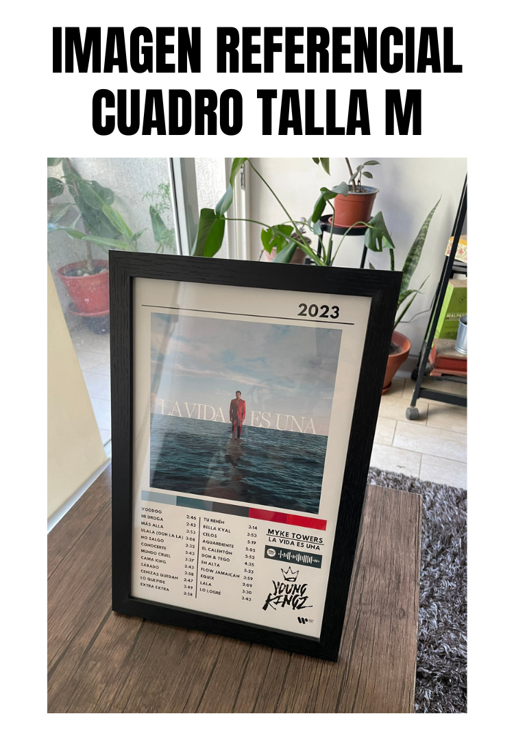 Cuadro Myke Towers - LA VIDA ES UNA