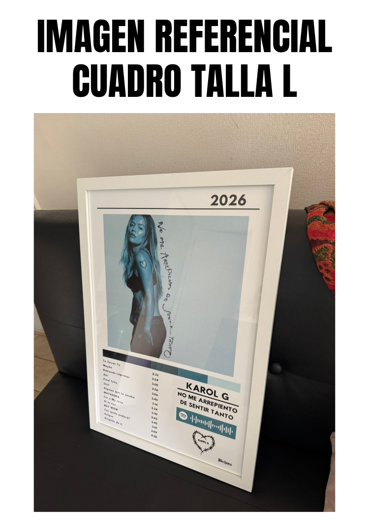 Cuadro Karol G - NO ME ARREPIENTO DE SENTIR TANTO