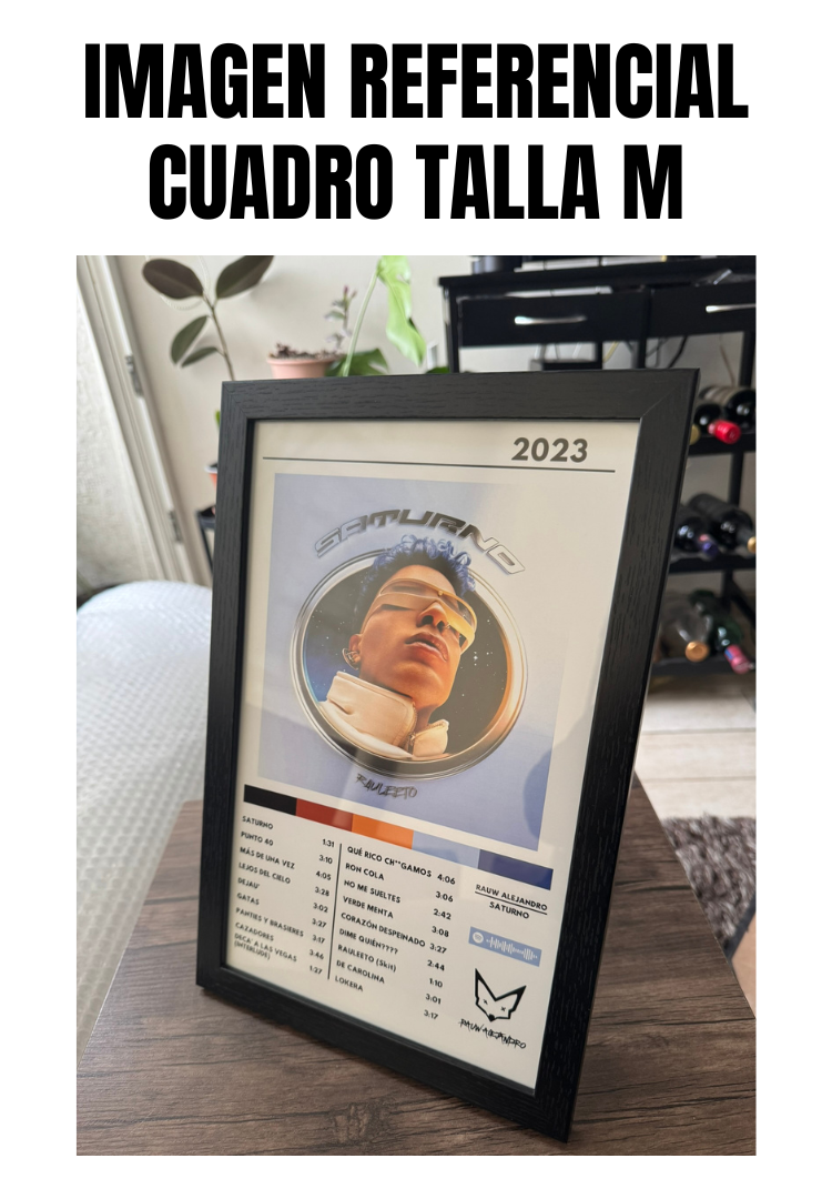 Cuadro Rauw Alejandro - Saturno