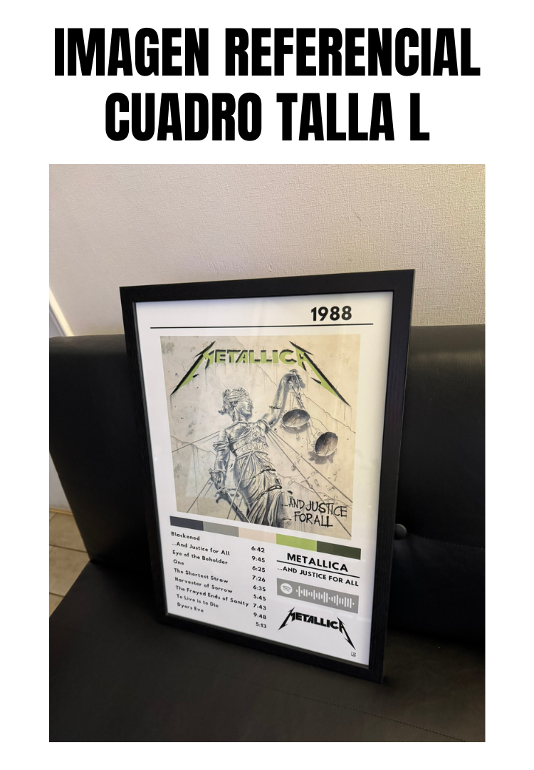 Cuadro Metallica - And Justice For All