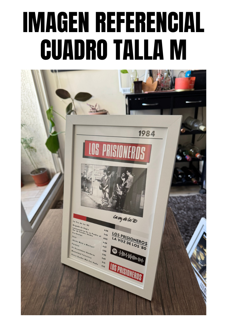 Cuadro Los Prisioneros - La Voz de los 80