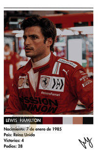 Cuadro Carlos Sainz Jr.