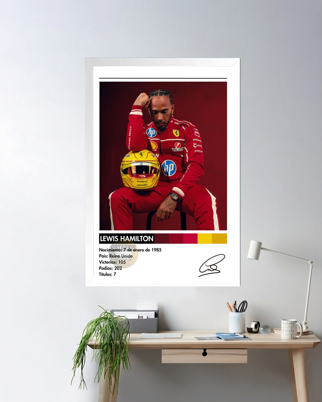 Cuadro Lewis Hamilton