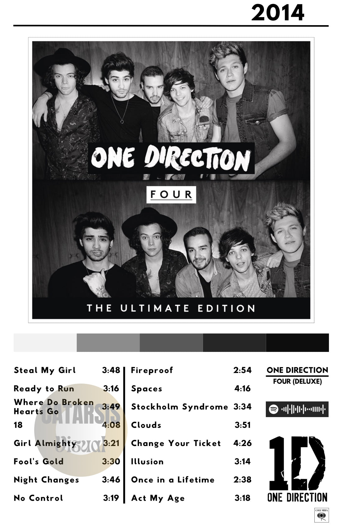 Cuadro One Direction - Four