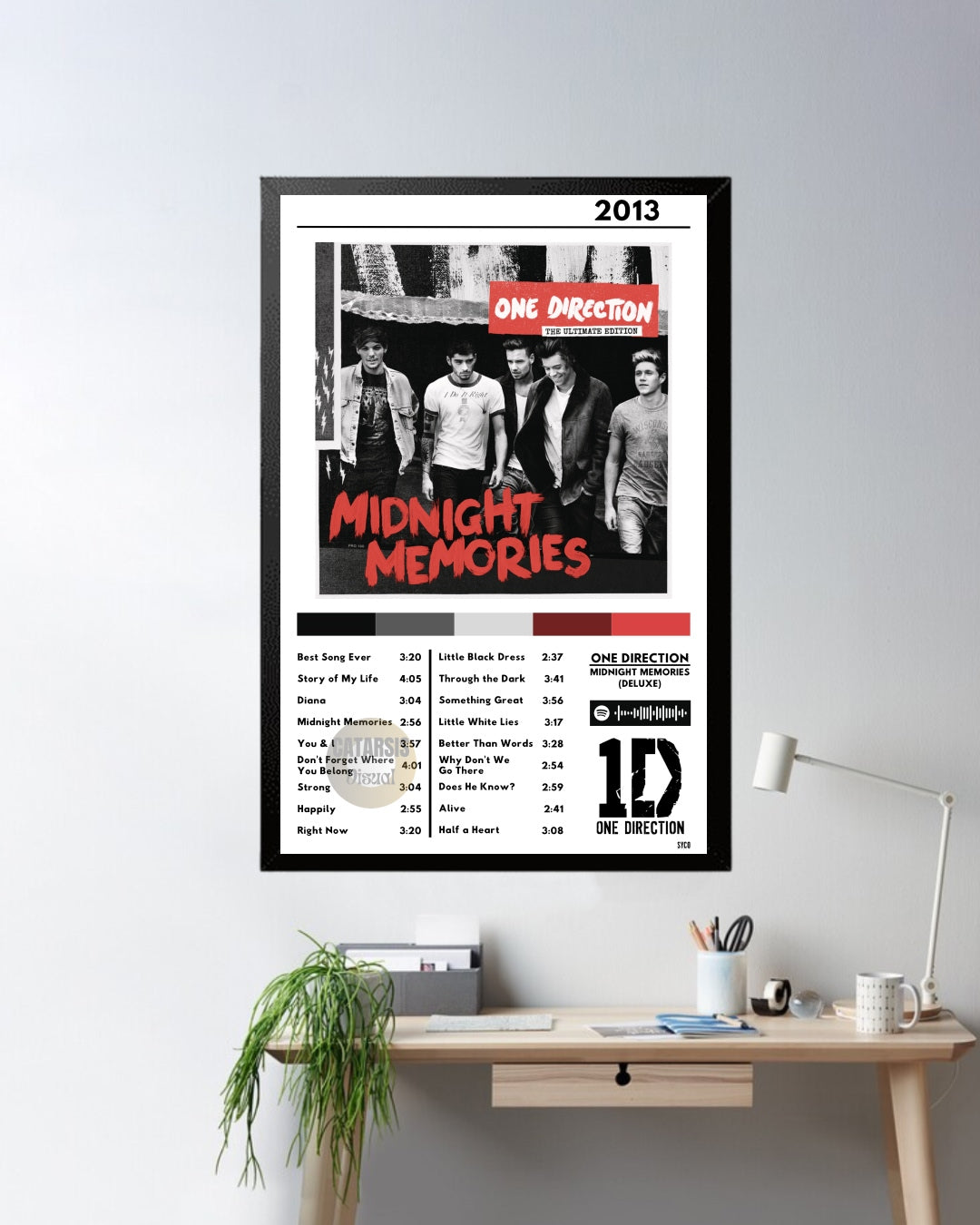 Cuadro One Direction - Midnight Memories