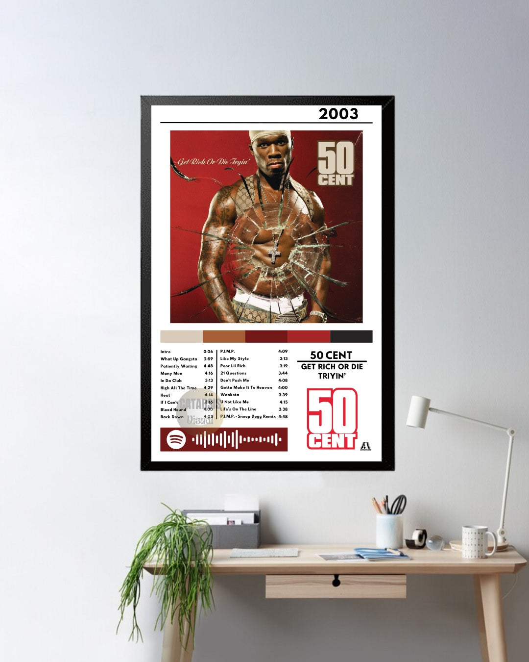 Cuadro 50 Cent  - Get Rich Or Die Triyin'