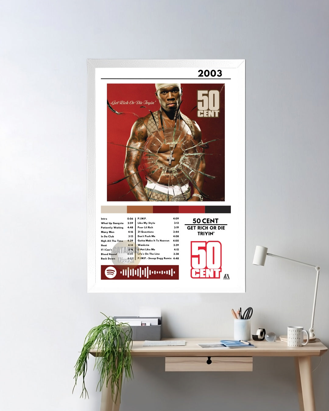 Cuadro 50 Cent  - Get Rich Or Die Triyin'