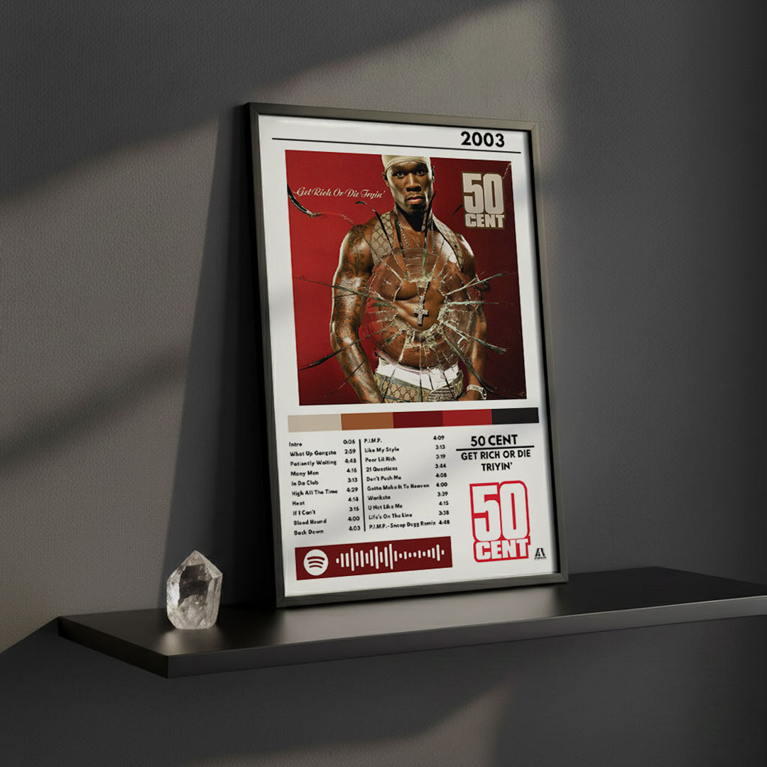 Cuadro 50 Cent - Get Rich Or Die Triyin' - Catarsis Visual