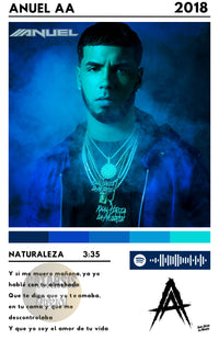 Cuadro Anuel AA - Naturaleza