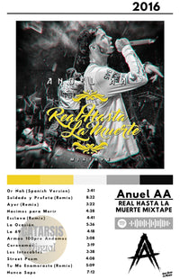 Cuadro Anuel AA - Real Hasta La muerte Mixtape