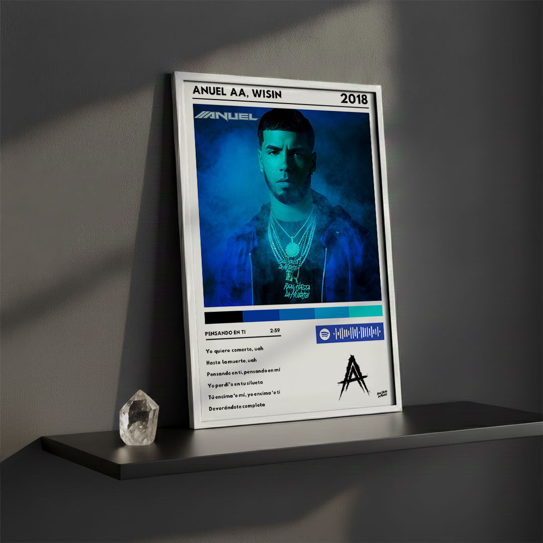 Cuadro Anuel AA - Pensando en ti