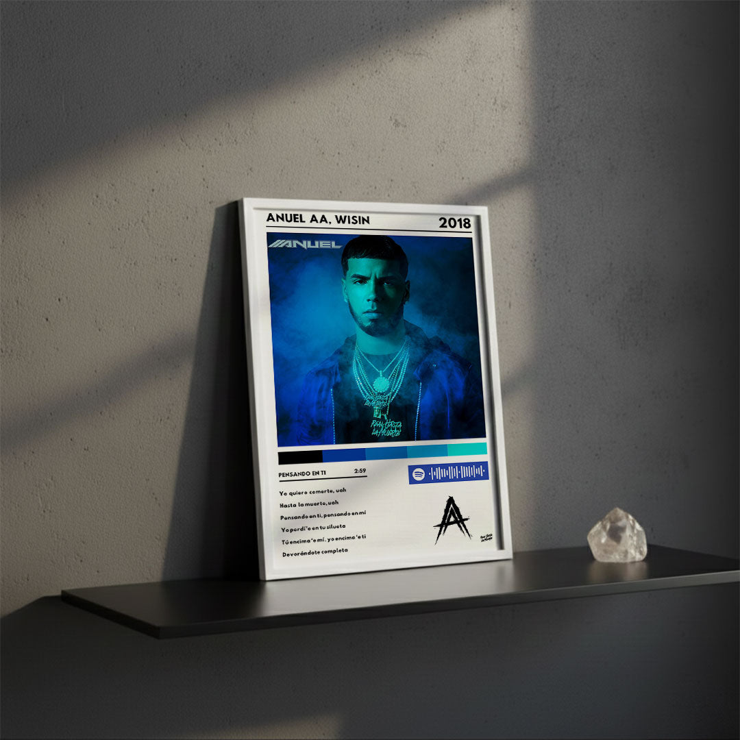 Cuadro Anuel AA - Pensando en ti