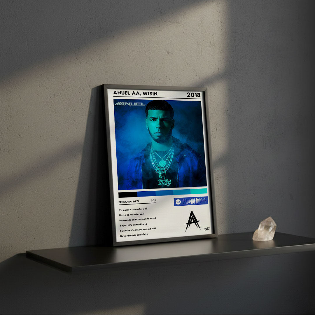 Cuadro Anuel AA - Pensando en ti