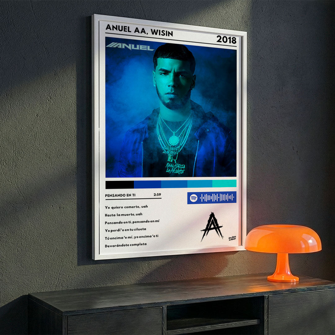 Cuadro Anuel AA - Pensando en ti