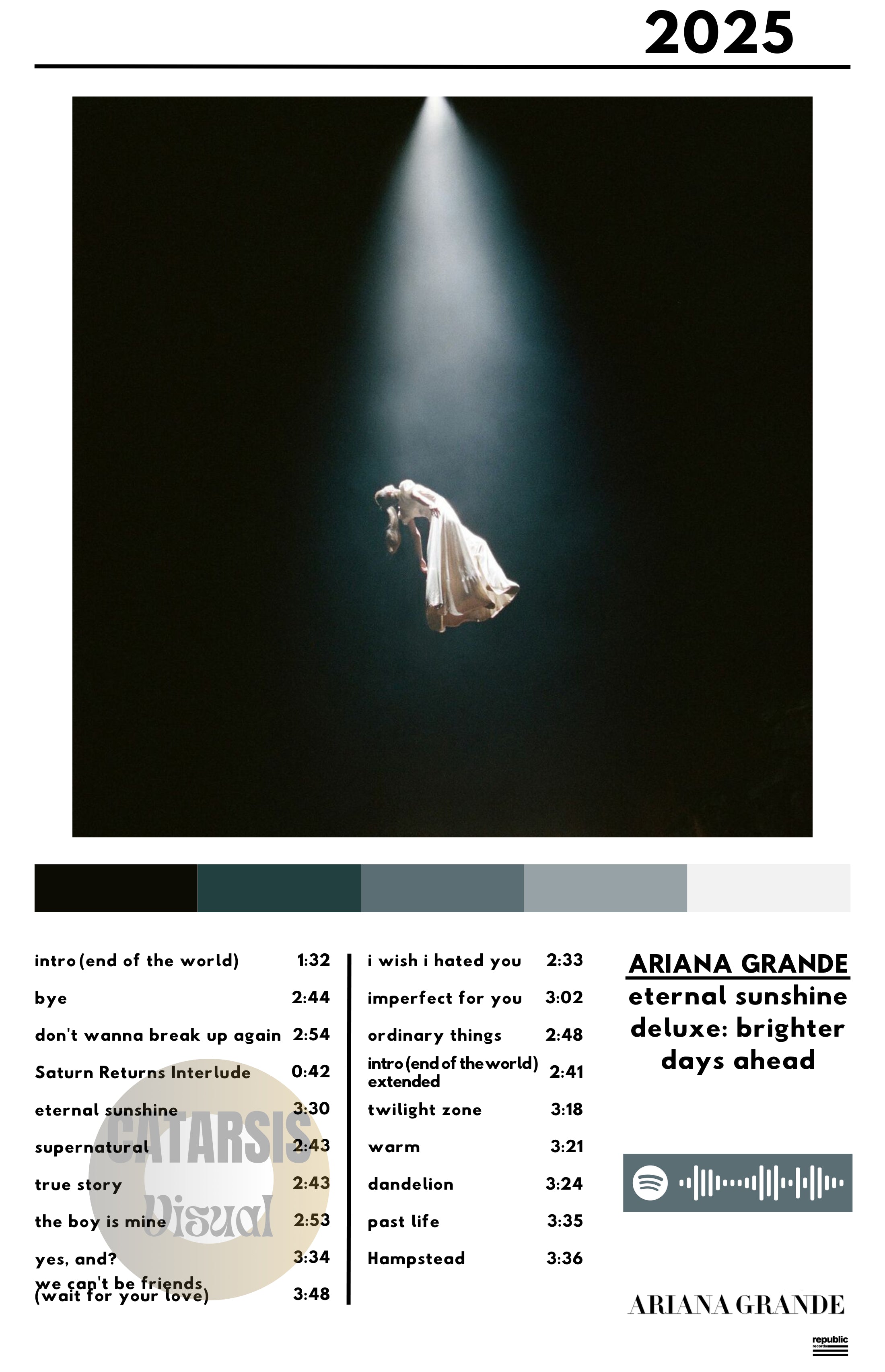 Cuadro Ariana Grande - Eternal Sunshine Deluxe: Brighter Days Ahead