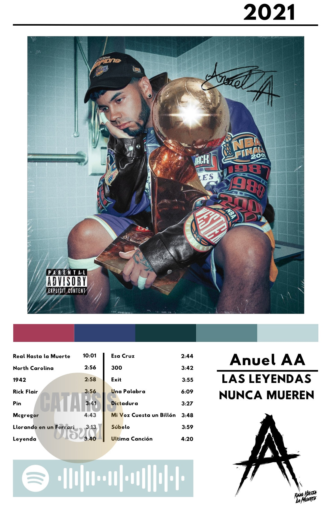 Cuadro Anuel AA - Las Leyendas Nunca mueren