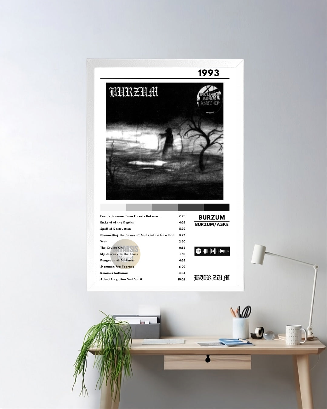 Cuadro Burzum - Burzum / Aske