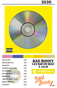 Cuadro Bad Bunny - LAS QUE NO IBAN A SALIR