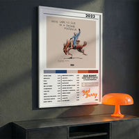 Cuadro Bad Bunny - nadie sabe lo que va a pasar mañana - Catarsis Visual