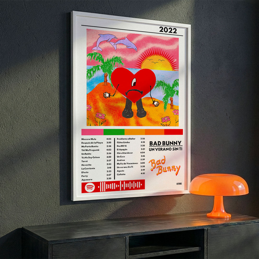 Cuadro Bad Bunny - Un verano sin ti - Catarsis Visual