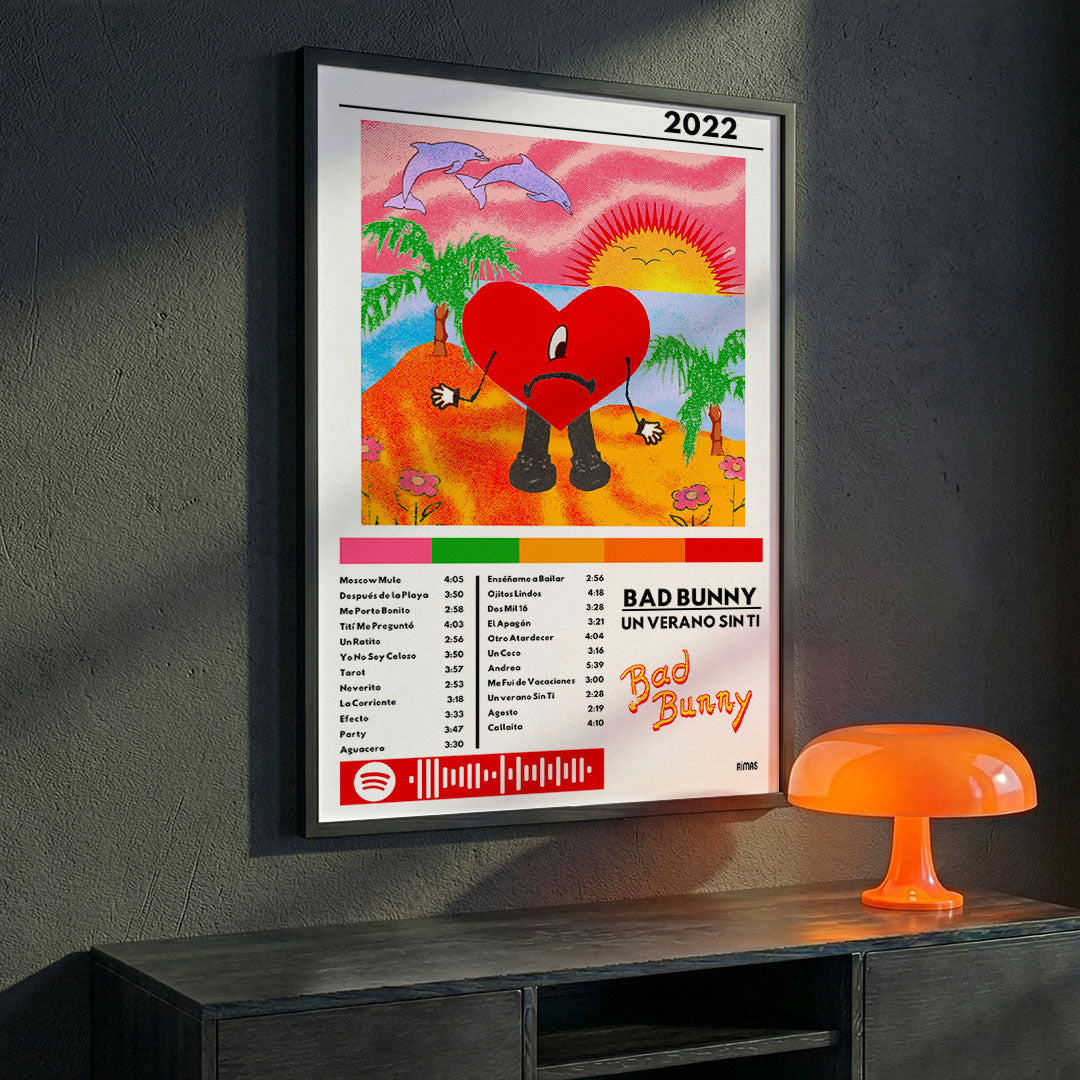 Cuadro Bad Bunny - Un verano sin ti - Catarsis Visual