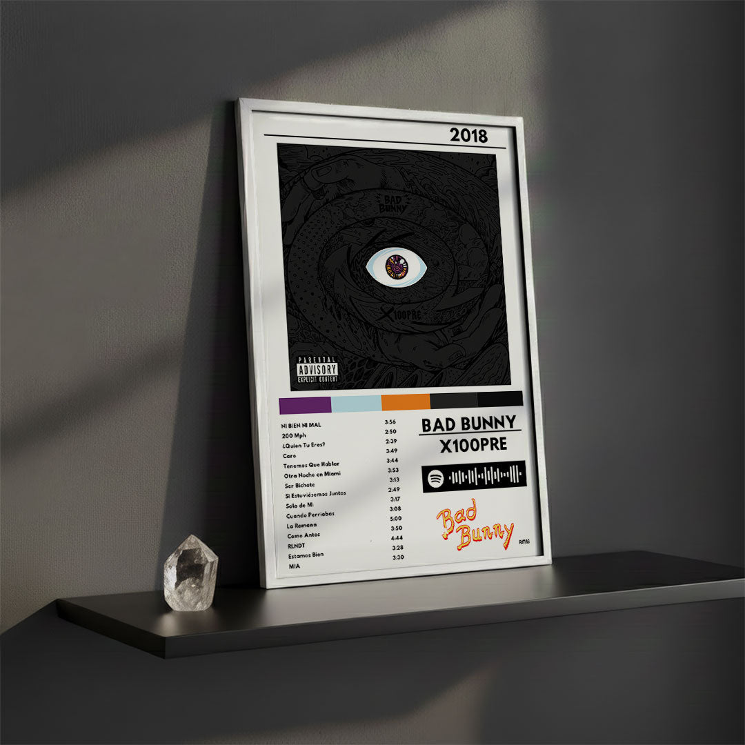 Cuadro Bad Bunny - X 100PRE - Catarsis Visual