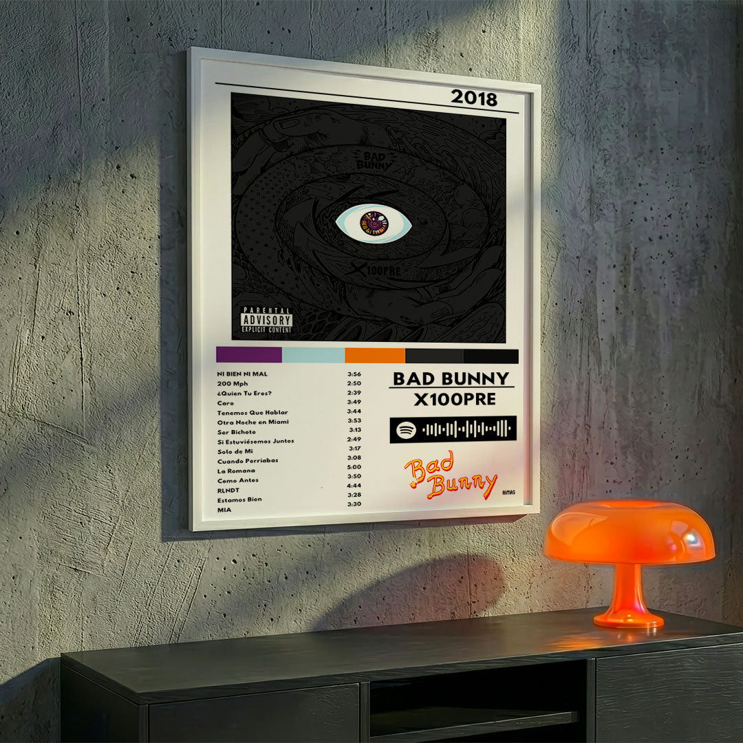 Cuadro Bad Bunny - X 100PRE - Catarsis Visual