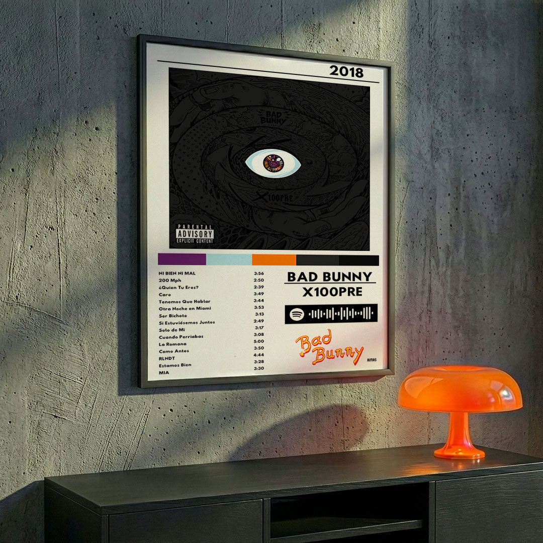 Cuadro Bad Bunny - X 100PRE - Catarsis Visual
