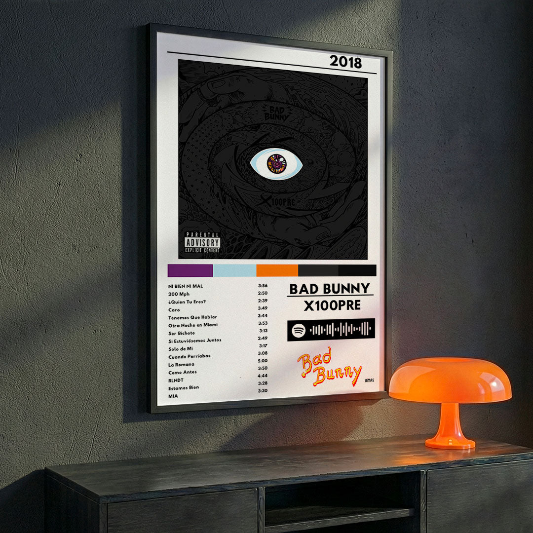 Cuadro Bad Bunny - X 100PRE - Catarsis Visual