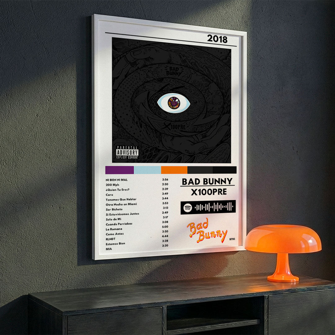 Cuadro Bad Bunny - X 100PRE - Catarsis Visual