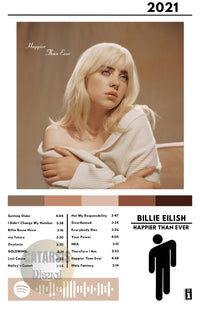 Cuadro Billie Eilish - Happier Than Ever