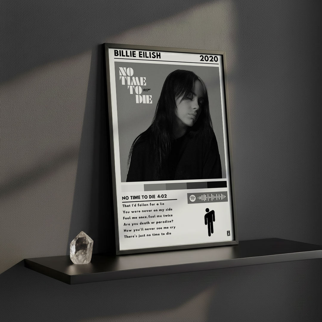 Cuadro Billie Eilish - No Time To Die - Catarsis Visual
