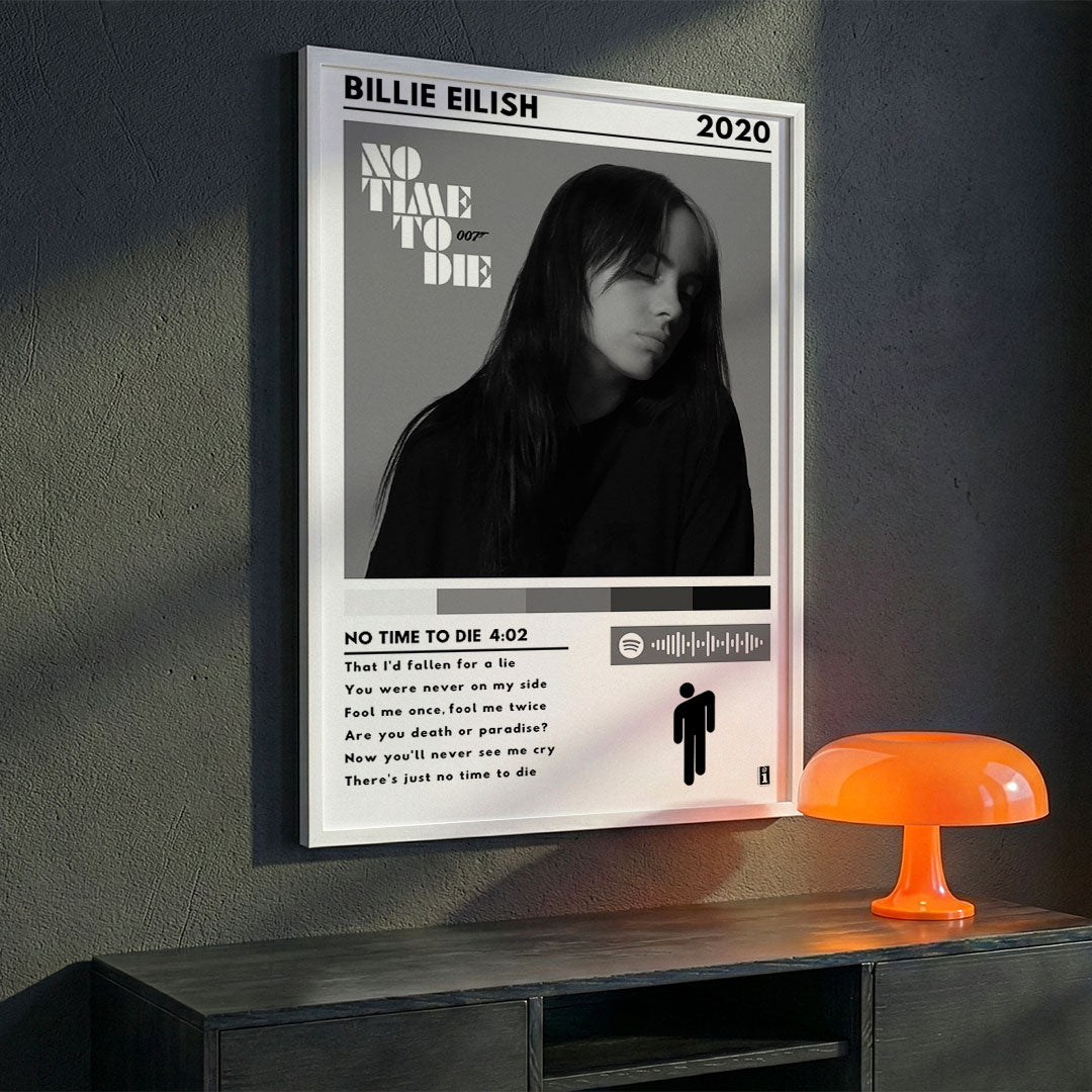 Cuadro Billie Eilish - No Time To Die - Catarsis Visual