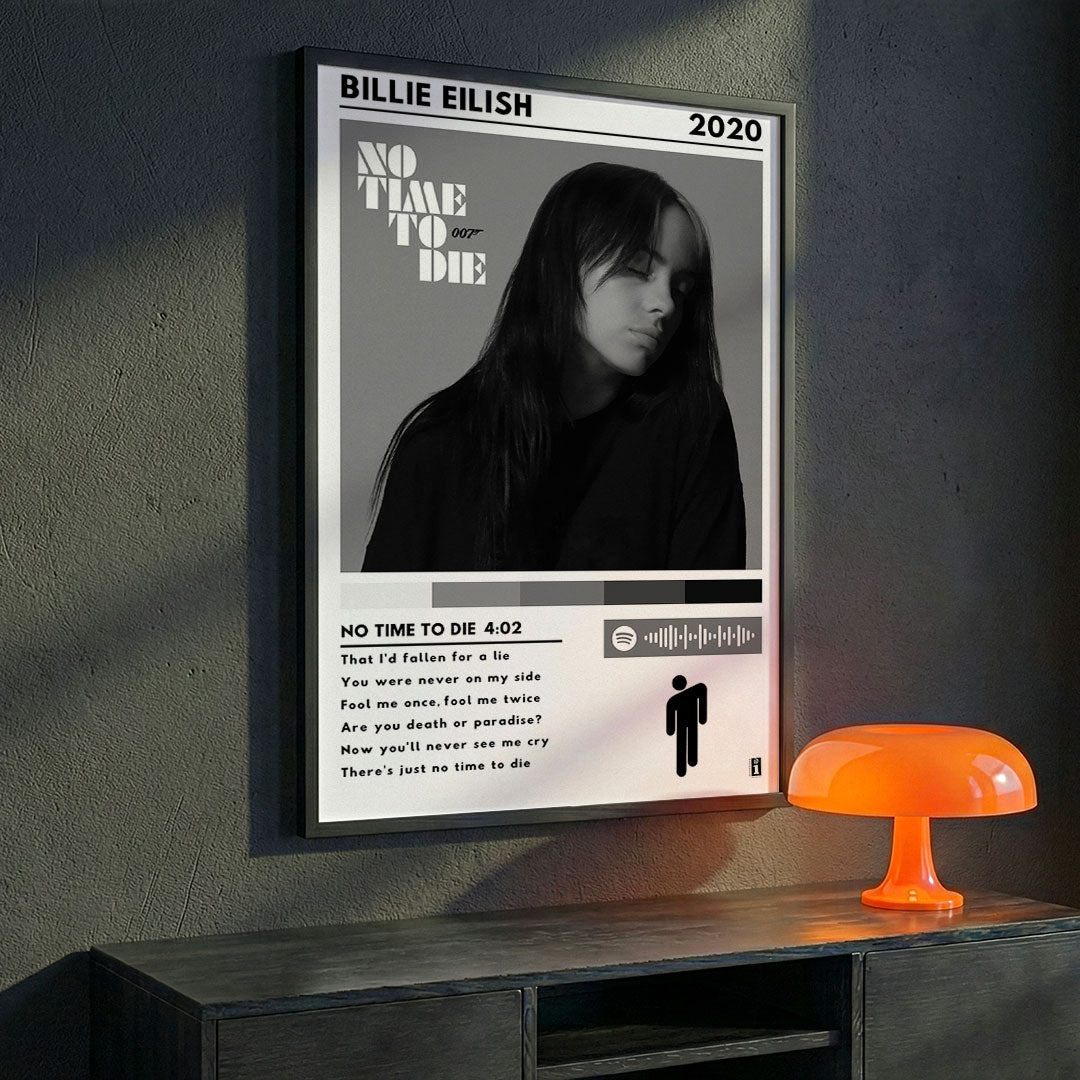 Cuadro Billie Eilish - No Time To Die - Catarsis Visual