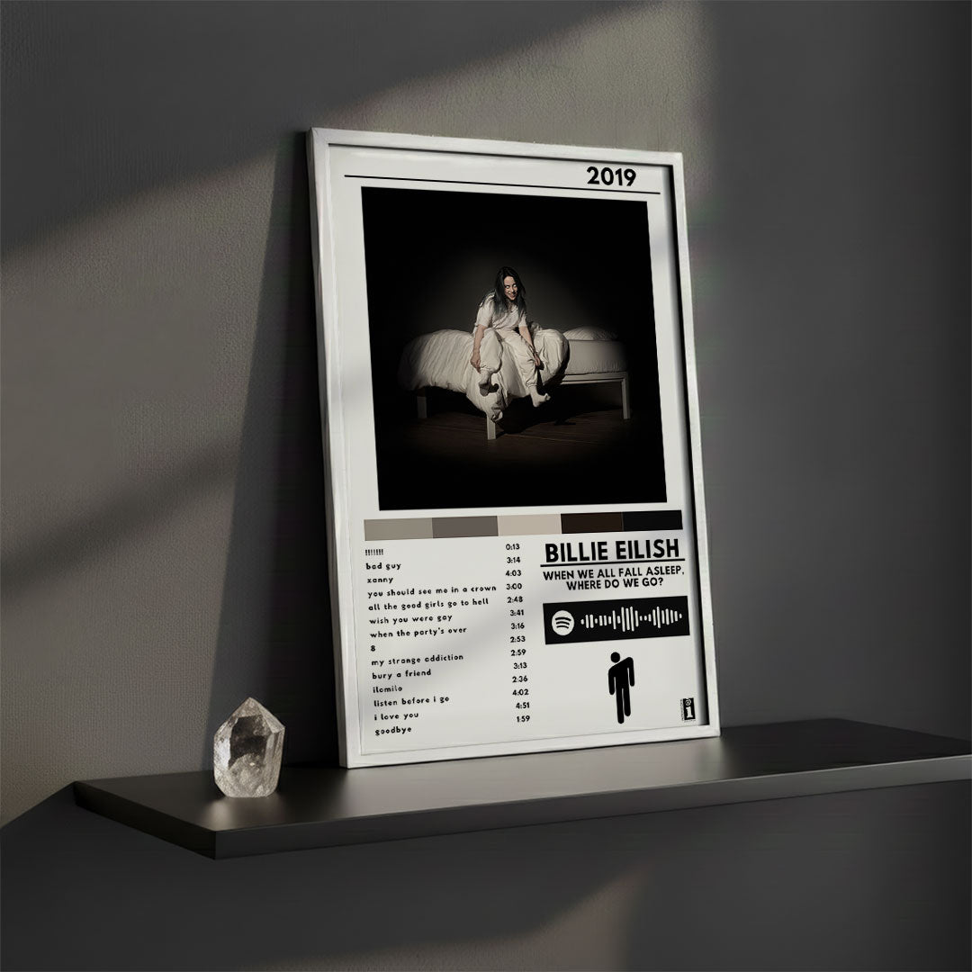 Cuadro Billie Eilish - When We All Fall Asleep, Where Do We Go? - Catarsis Visual