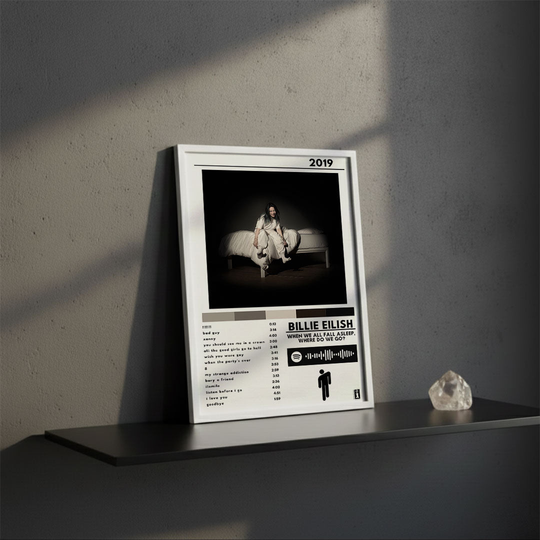 Cuadro Billie Eilish - When We All Fall Asleep, Where Do We Go?