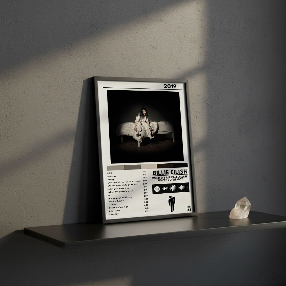 Cuadro Billie Eilish - When We All Fall Asleep, Where Do We Go?