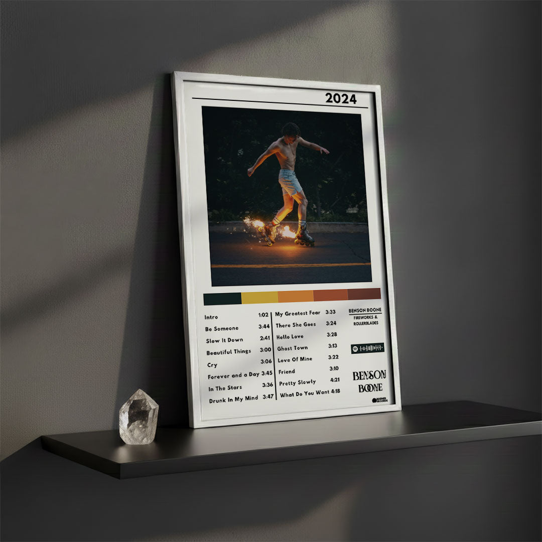 Cuadro Benson Boone - Fireworks & Rollerblades - Catarsis Visual