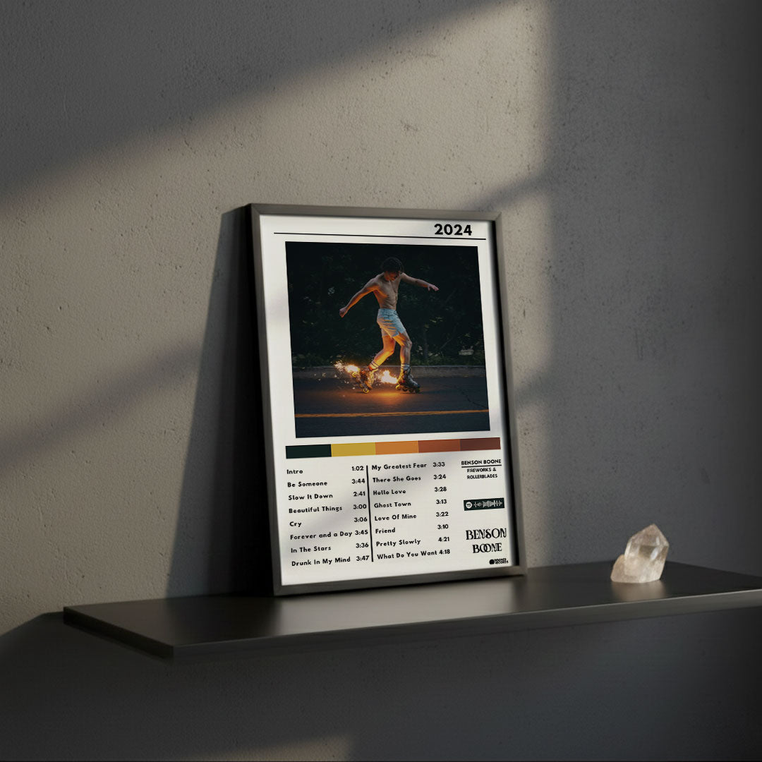 Cuadro Benson Boone - Fireworks & Rollerblades